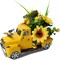 Metal Truck Decor with Sunflowers,Honey bee Decor,Fall Table Decor for Home Farmhouse,Vintage Pickup for Living Room Shelf Kitchen Table Centerpieces,Yellow